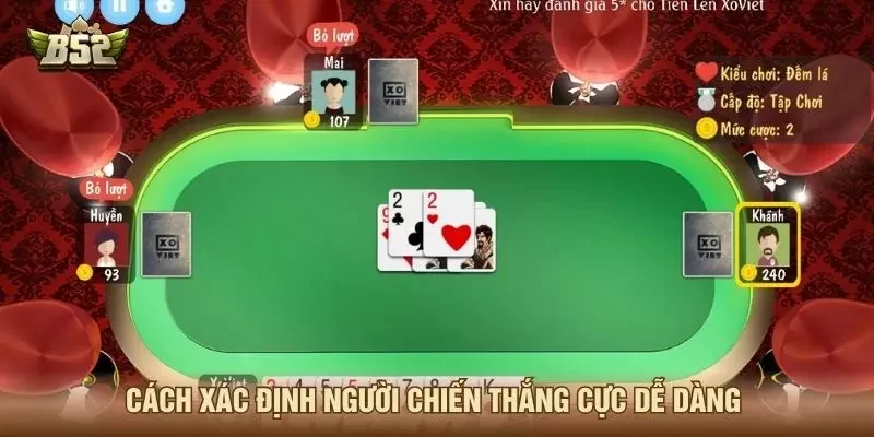 Cách xác định người chiến thắng cực dễ dàng