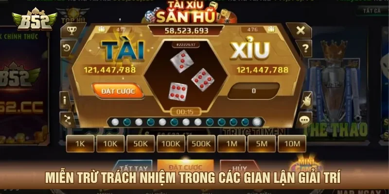 Gian lận cá cược sẽ bị áp dụng miễn trừ trách nhiệm