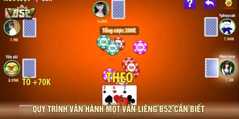Quy trình vận hành một ván liêng B52 cần biết